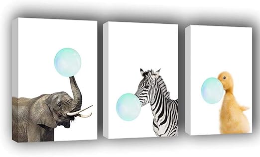 Amazon Com Yumeart Elephant And Zebra Tiffany Blue Bubble Gum