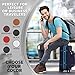 Alban Leather Passport Holder with Boarding Pass Pocket. RFID Blocking. - Black