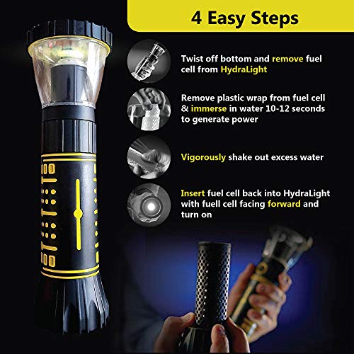 Hydralight Flashlight Comes with 2 Fuel Cells As Seen On TV