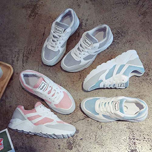 Respctful ♪☆ Shoes for Women Sneakers,Ladies Lace-Up Walking Shoes Sport Workout Gym Jogging Running Sneakers - Thumbnail 5