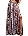 Popbop Womens Gypsy Boho Tribal Floral Casual Maxi Beach Skirt Dress
