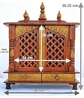 Jodhpur Handicrafts Home Temple/ Wooden Temple/ Pooja Mandir/ Mandap/ Temple for Home