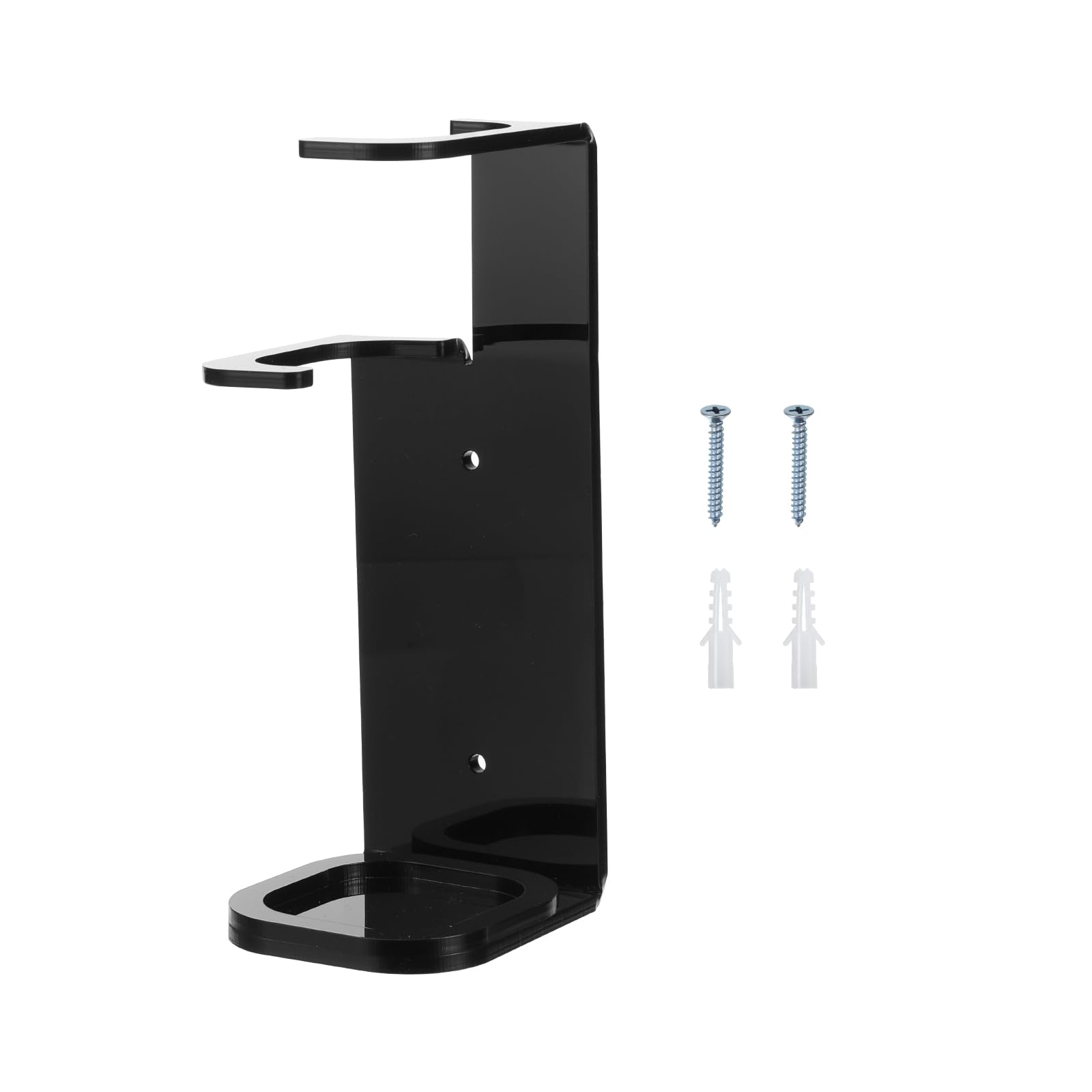 PATIKIL Light Saber Stand Wall Mount Acrylic Light Sword Wall Bracket Display Holder Baseball Bat Rack with Screws for Home Office Light Saber, Black