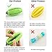 ChokGift Dog Teeth Cleaning Chew Toys Ball Toothbrush with Rope Nontoxic Bite Resistant Food Dispensing IQ Treat Toy Interactive Pet Chewy Toys for Small and Medium Puppy, Dental Care, Rubber, Green