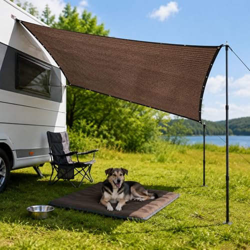 Perforated Shade Netting 2 x 2.5 m 80% Anti-UV Balcony Patio Garden Outdoor | 80% shading rate, effectively block UV rays, breathable HDPE fabric to freshen up your patio and garden.
