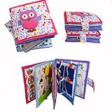 GoogooGaga my Quiet Book for Toddlers Soft Activity Books for Toddlers Quiet Books for Babies Cloth Books Best Quiet Book Toddlers Kids Busy Book for Toddlers Toys to Keep Toddlers Busy, 10 pages