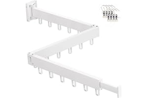HOPEOPLED Drying Rack Wall Mounted Drying Rack Laundry Room Organization and Storage Retractable Foldable (Tri-Fold) for Balc