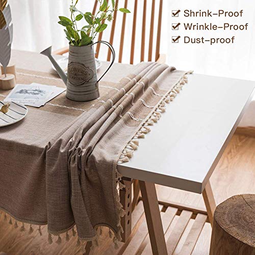 Deep Dream Tablecloths, Stitching Tassel Table Cloth, Linens Wrinkle Free AntiFading,Table