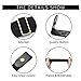 HOMEBEARJ Stretch Belt Retro Metal Buckle Fashion Simple Elastic Skinny Waist Belt for Women 1 Inch Wide for Pants Jeans Dresses ¡­