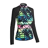 Women's Long Sleeve Sun Protection Beachwear Rash Guard Top
