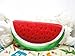 E-Goal Cute Soft Plush Red Watermelon Pencil Holder Cosmetic Makeup Pouch Coin Bag-5 Pcs