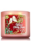 Bath & Body Works NEW 2016 WINTER CANDY APPLE Candle 3 Wick 14.5 OZ