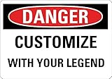 "Add Your Own Text" Customizable OSHA Danger Sign by SmartSign | 7" x 10" Aluminum