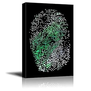 Wall26-Canvas Wall Art-Fingerprint-Giclee Painting Wall Bedroom Living House Decoration Home Art - 12x18 inches