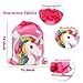 CoocleApril 7PCs Unicorn Party Favors Girl Gift Bags Glasses Necklace Earring Coin Purse Tattoo Sticker Party Gifts for Kids Girls