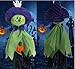 Annymall 3 Pack - Halloween Party Decoration Hanging Ghost Windsock, Spook Pumpkin Fly Witch Scarecrow Doll for Front Yard Patio Lawn Garden Party Decor and Holiday Decorations Themed