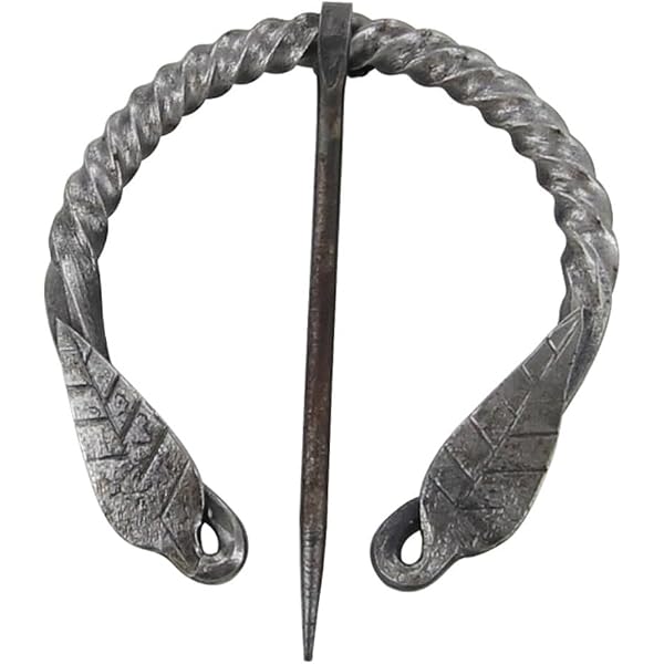 thumbnail image 2 of Cloak Pin Penannular Brooch Medieval Cloak Pin 2 of 14