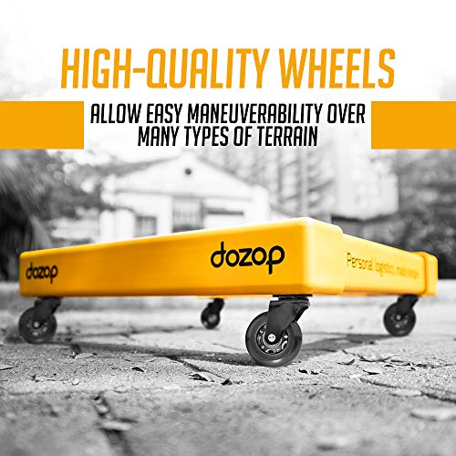 Dozop-Self-Contained-Compact-Dolly-Portable-Multipurpose-Four-Wheel-Moving-Cart-Lightweight-Heavy-Duty-HandtruckPush-Trolley-Small-Box-Appliance-Mover-for-Home