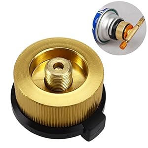 Winomo Gas Fles Adapter Transfer Nozzle Connector Voor Fornuis Brander Camping Fornuis