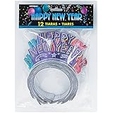 Glitter New Years Tiaras, 12ct