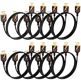 RyzzRooa DisplayPort Cable 6 Feet, 10-Pack