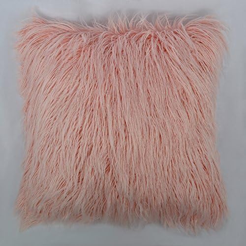 OiseauVoler Faux Fur Throw Pillow Cases Long Plush Decorative Cushion Covers Pillowcases Home Sofa Car Bed Decor 18 x 18 Inch