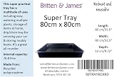 Britten & James 80 x 80cm Large Deep Tray Black Garden & Utility Tray view 7