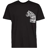 Cavalli Class Black Tiger Head Chest Motif Fashion T-Shirt-XXL for Mens