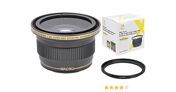 Amazon Com Xit 0 38x Panoramic Fisheye Lens For Canon Vixia Hf R800 R700 Hf R600 R R80 R72 Hf R70 Hf R62 Hf R60 M500 M400 M52 M50 M42 M40 Hv40 Hv30