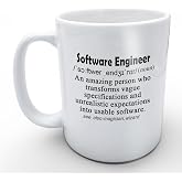 CTIGERS Funny Mug Computer Programmer Gifts for Software Engineer Gift Software Developers Mug Funny Explaination of Sofeware Engineer 11oz WHITE