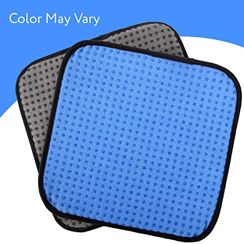 (2 Pack) 10 x 8 Inches Bowling Ball Towel Microfiber Bowling Shammy