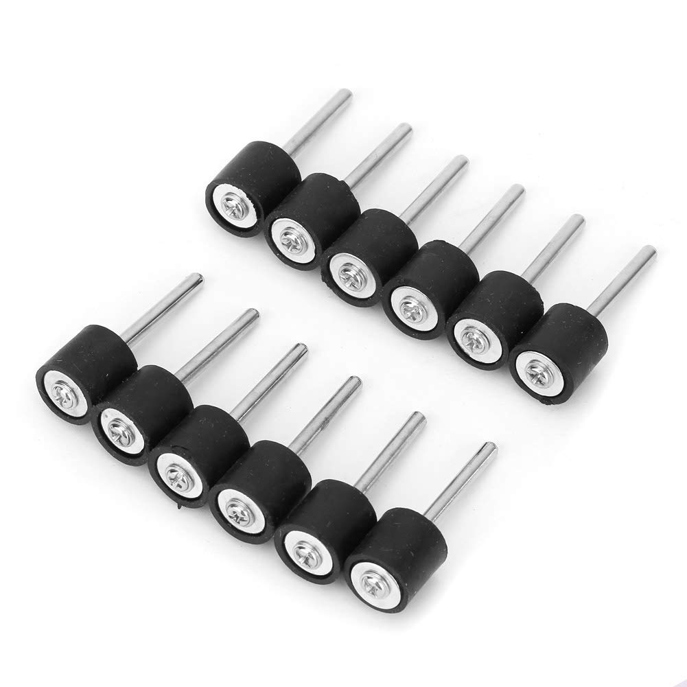 12Pcs Iron Polishing Sanding Drum Holder Rubber Mandrel Standing Sleeve for Compatible Rotary Tool