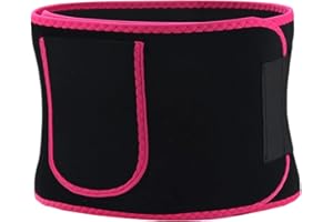 Sweat Belt - Workout Waist Band,Breathable Neoprene Back Support for Weight Loss Tummy Control Men Training Running Workout J