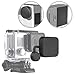 SHOOT 4 in 1 Housing Lens Cover+Lens Cap +Replacement Battery Door+Side Door Cover for GoPro Hero 3+ Camera Accessories Kit