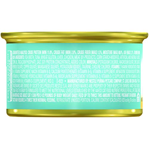 FANCY FEAST GOURMET WET CAT FOOD, TUNA FEAST IN GRAVY, GRILLED, 3 OUNCE SINGLE CAN