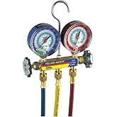 Yellow Jacket 42006 Series 41 Manifold with 3-1/8" Gauge, psi, R-22/134A/404A