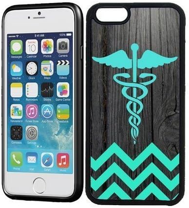 Houseofcases Teal Rn Nurse Medical On Dark Wood iPhone 6 Case - Fits iPhone 6