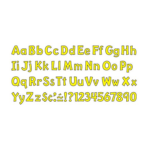 Trend T79743 Ready Letters Playful Combo Set, Yellow, 4"h, 216/Set (TEPT79743)