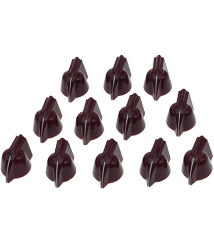 thumbnail image 2 of KAISH 12-Pack Brass Insert Chicken Head Knobs - Bronze, For Guitar & Amp 2 of 2