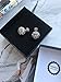 Fashion jewelry designer rhinestone imitation pearl flower dangle earrings for women