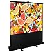 Cloud Mountain 100 Inch Portable Projector Screen 4:3 HD Manual Pull up Projection Screen Floor Projector Screen in Aluminium Case Folding Stand Projection Screen for Home Office Theater, 1.3 Gain