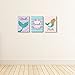 Big Dot of Happiness Let's Be Mermaids - Kids Bathroom Rules Wall Art - 7.5 x 10 inches - Set of 3 Signs - Wash, Brush, Flush