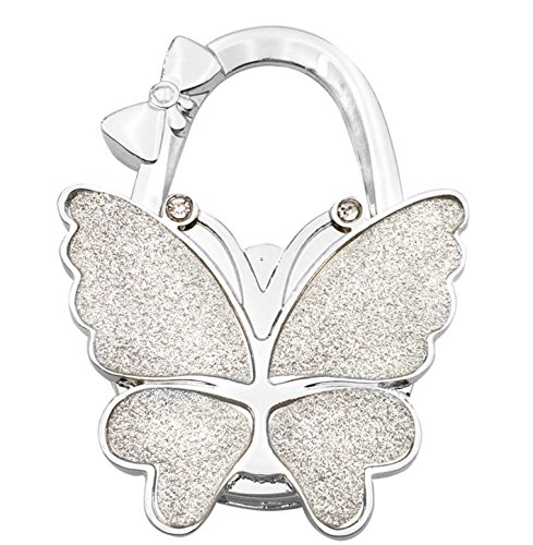 3PC Butterfly Purse Handbag Hook Folding Hanger for women gift Foldable Shoulder/Handbag/Backpack Purse Hangers Table Chair Holder Hook