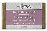 Organic LAVENDER Soap - by Vi-Tae - 100% Pure, All Natural, Aromatherapy LUXURY Herbal Bar Soap - 4oz