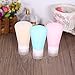 Fantcen Soft Silicone Travel Bottles Set Portable Containers with Carry Bag (2oz/60ml)
