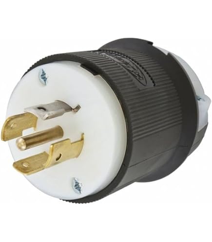 Hubbell HBL2511 Locking Plug, 20 amp, 3 Phase, 120/208V, L21-20P
