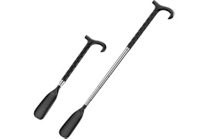 JXTZ Shoe Horn Long Handle, 13.7''-34.2'' Telescopic Shoe Horn, Adjustable Length Long Handled Shoe Horn, Portable Shoehorn Helper for Boots, Shoe Horns for Men Women Kids Seniors Travel