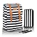 SavvyMami Striped Bag Backpack for Mom - Large Black and White Striped Baby Diaper Bag Backpack For Mom - Travel Diaper Bag with Changing Pad and Wipes Case and Stroller Straps for Women Baby Bag primary