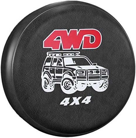 AmFor Spare Tire Cover, Universal Fit for Jeep, Trailer, RV, SUV, Truck and Many Vehicle, Wheel Diameter 30" - 31", Weatherproof Tire Protectors (Four-Wheel Drive)