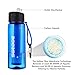 SGODDE Water Filter Bottles, Filtered Water Bottle with 4-Stage Integrated Filter Straw BPA Free for Hiking, Camping, Backpacking and Travel